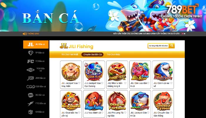 Bắn Cá 789BET có đa dạng trò chơi hấp dẫn
