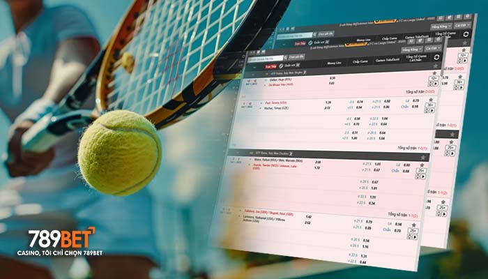 Cá cược quần vợt tại Thể Thao 789BET có nhiều hình thức đặt cược hấp dẫn