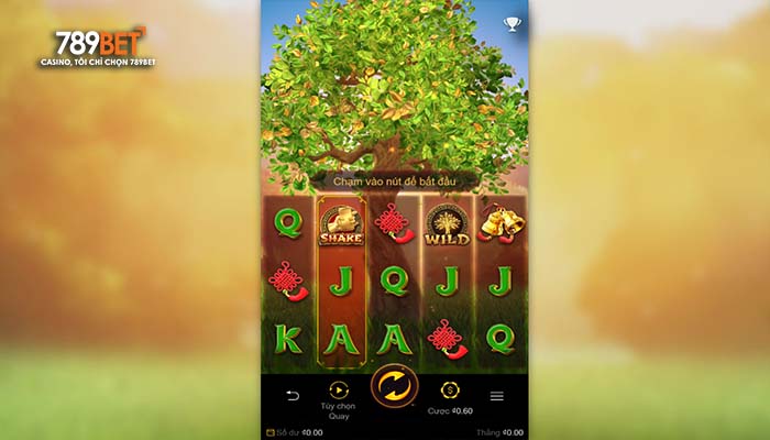 Giao diện chính của nổ hũ Cây Tài Lộc tại 789BET