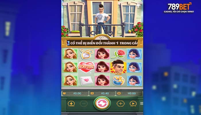 Giao diện chính của nổ hũ Tình Yêu May Mắn tại 789BET