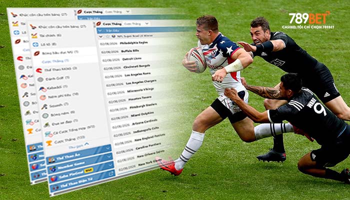 Luật chơi cá cược bóng bầu dục tại Thể Thao 789BET