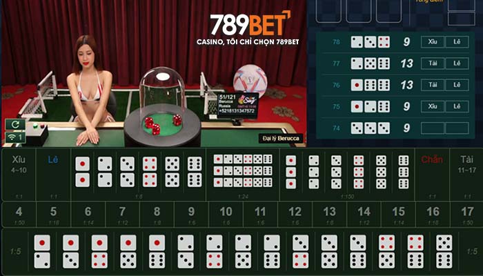 Tài Xỉu Online tại Casino 789BET có nhiều cửa đặt cược hấp dẫn