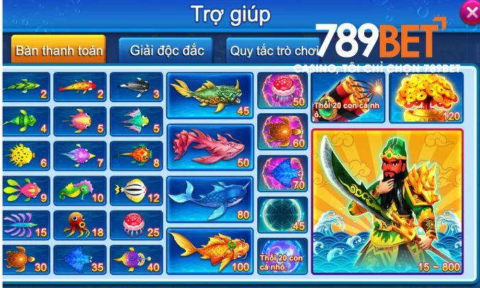 Hệ thống mục tiêu trong Nhị Gia Bắn Cá